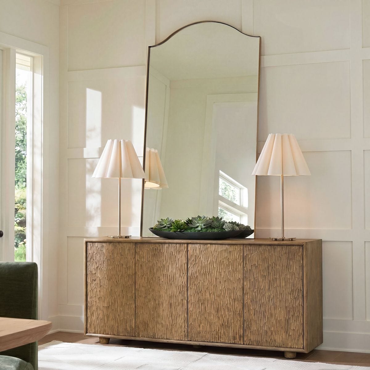 Stevenson 4 Door Cabinet, Natural - Uttermost