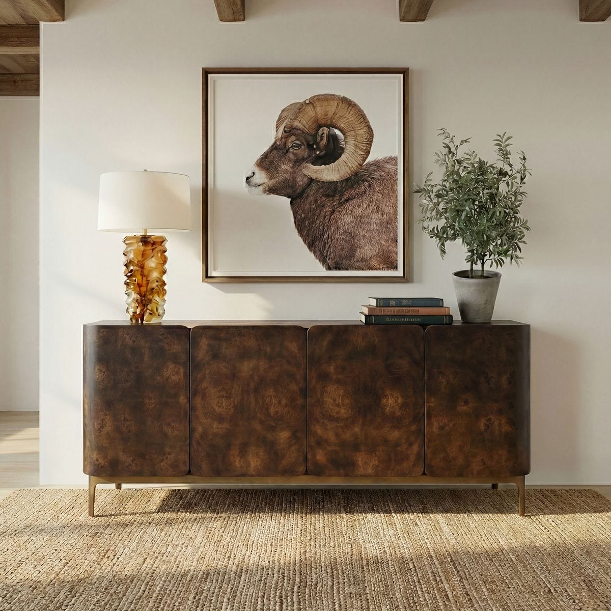Melbourne 4 Door Cabinet - Uttermost