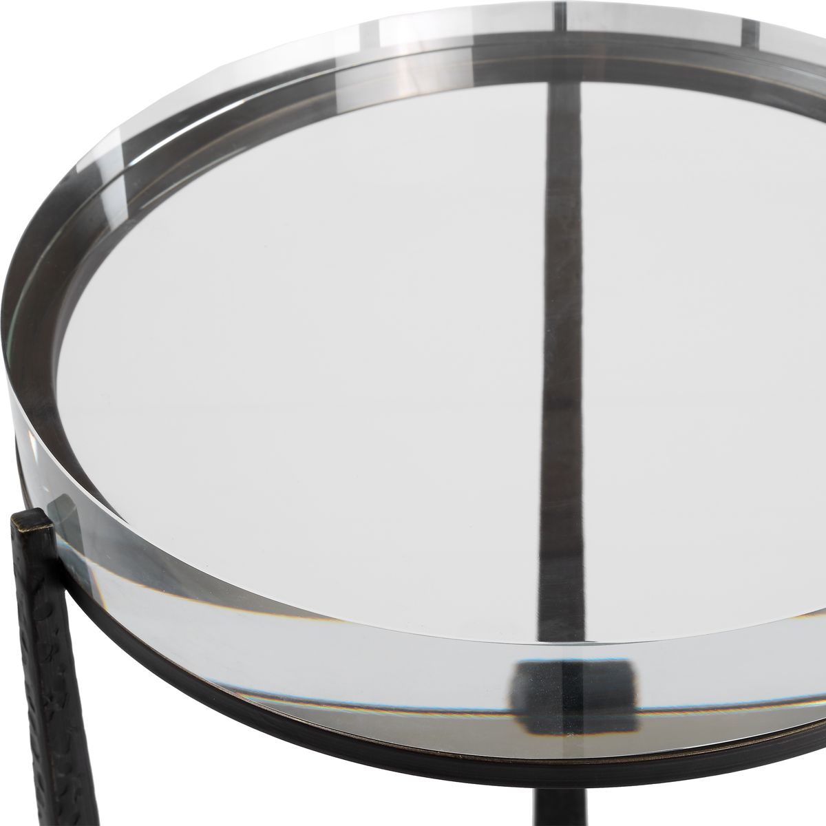 Midas Round Accent Table, Dark Bronze view 6