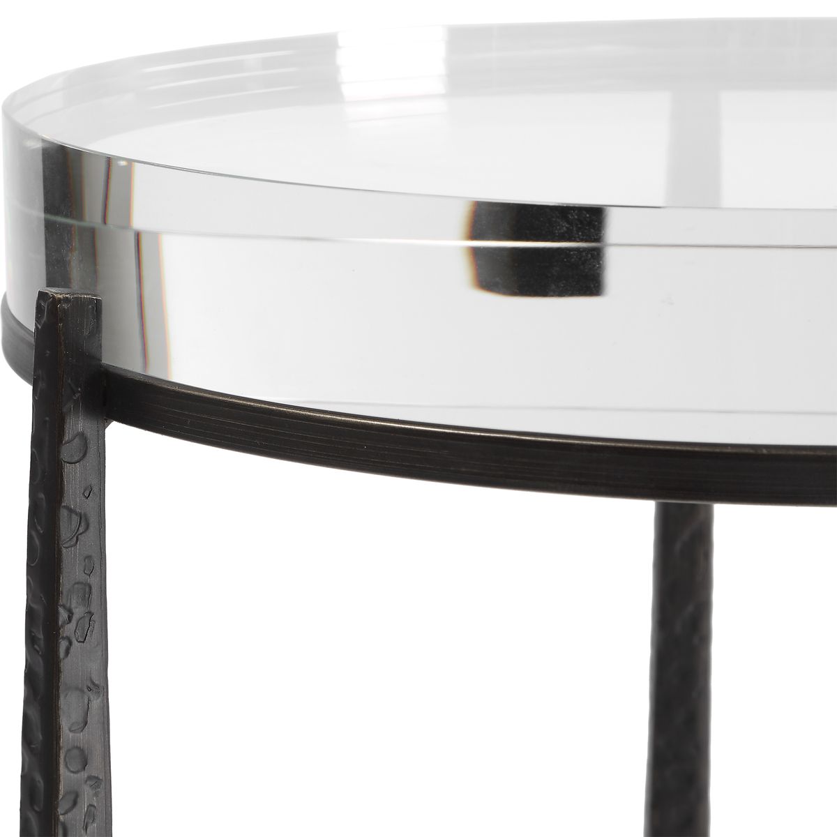 Midas Round Accent Table, Dark Bronze view 7