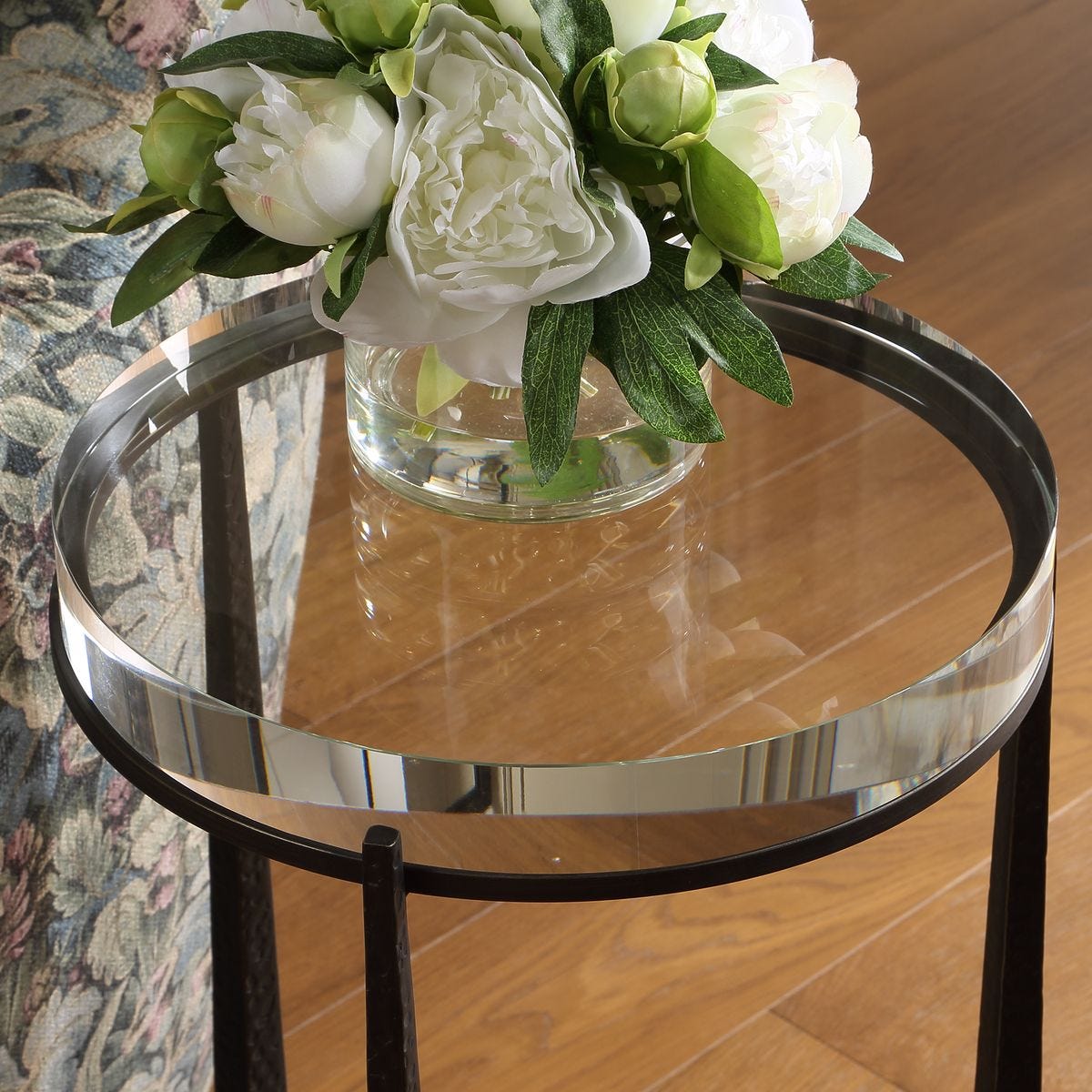 Midas Round Accent Table, Dark Bronze view 4