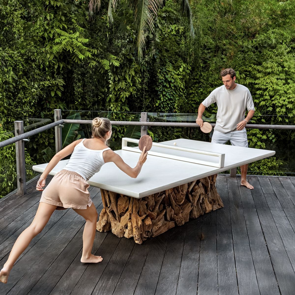 Stonewood Indoor-Outdoor Ping Pong Dining Table, 2 CARTONS view 7