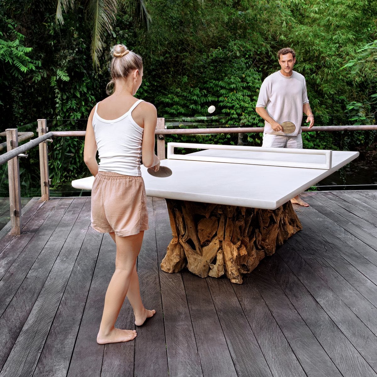 Stonewood Indoor-Outdoor Ping Pong Dining Table, 2 CARTONS view 6
