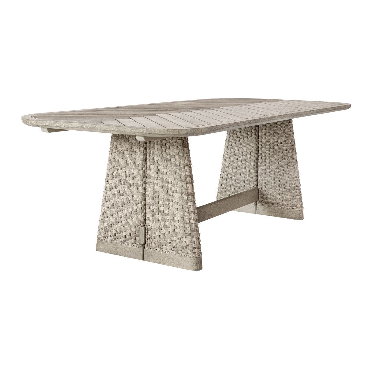 Harbor Herringbone Indoor-Outdoor Dining Table, 2 CARTONS view 6