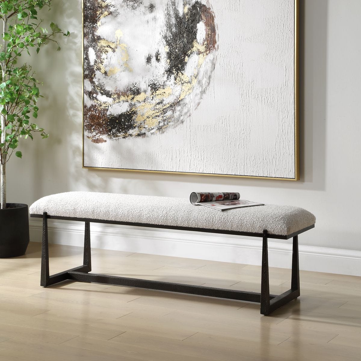 Midas Bench, Bronze - Uttermost