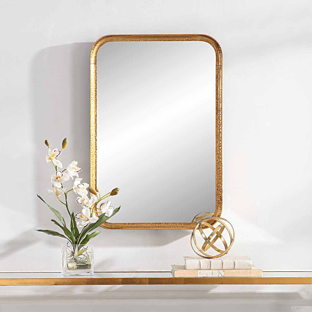UTTERMOST社Lourosa Gold Mirror大型鏡ヴィンテージ 美品 UTTERMOST社