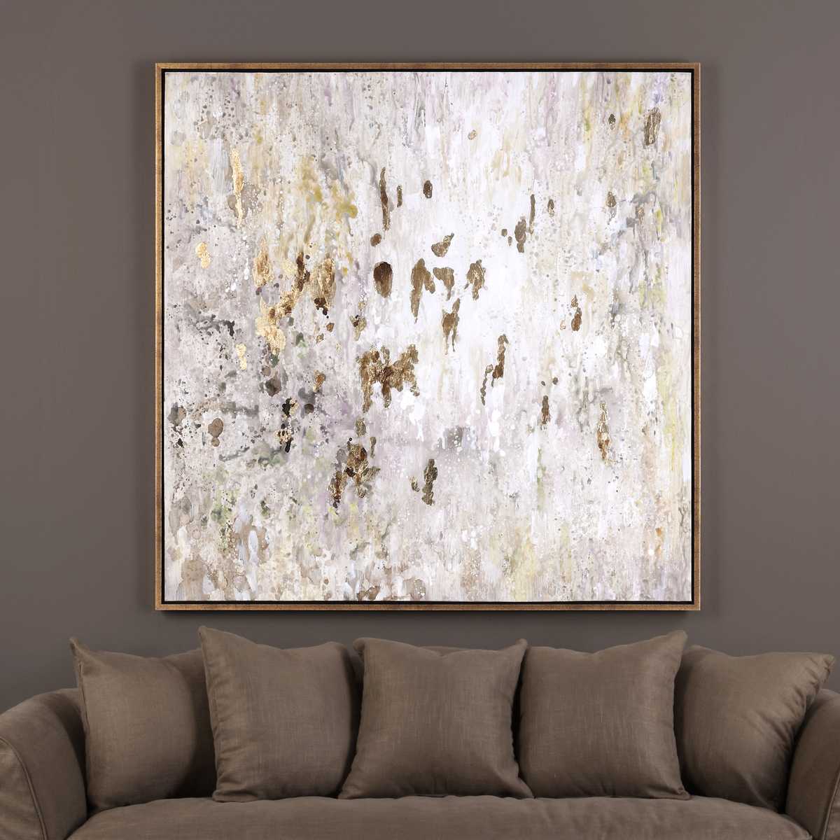 Golden Raindrops Hand Painted Canvas - Uttermost
