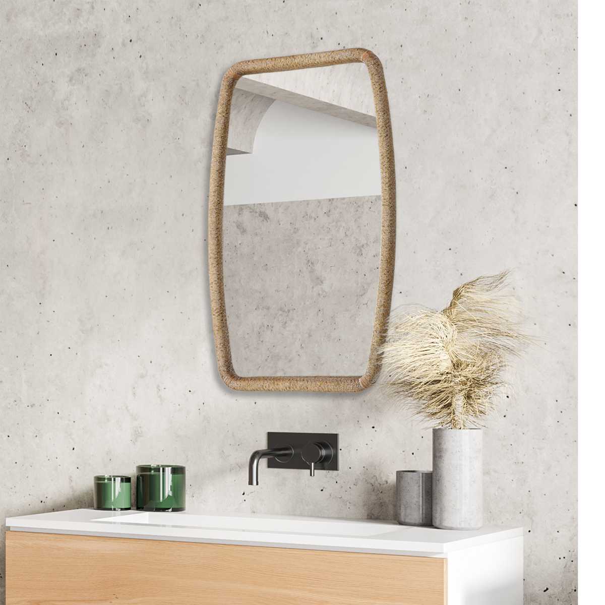 IDEE JATI TUA MIRROR M　美品 Uttermost 09742 Haya 40 X 28 inch Antiqued Gold Leaf Mirror