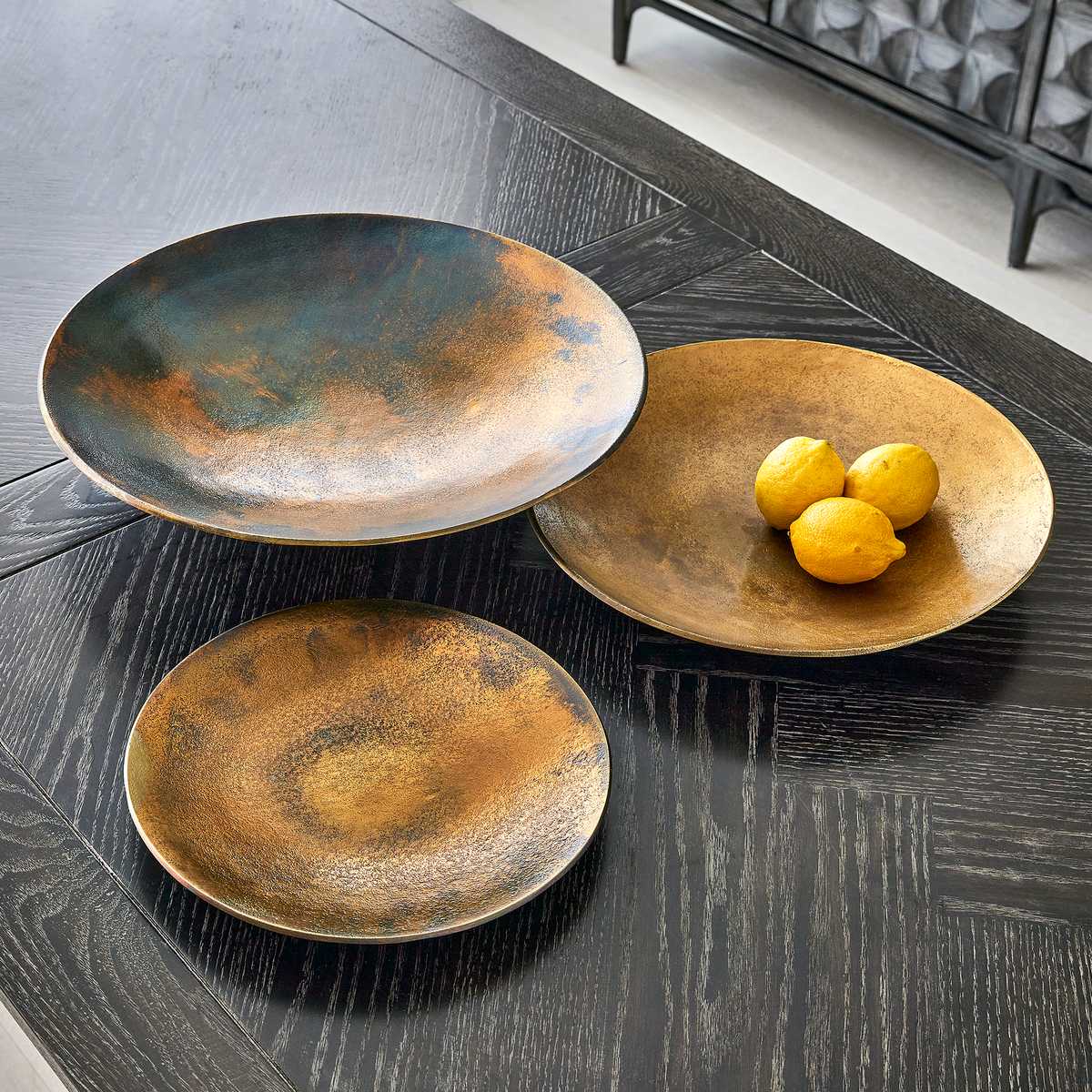 Aitana Metal Wall Decor - Antique Brass, S/3 - Revelation Aitana Metal Wall Decor - Antique Brass, S/3 - Revelation