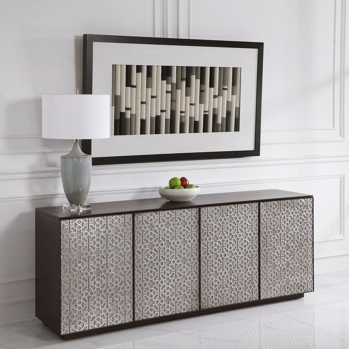 Flaxen Scroll Shadow Box - Uttermost