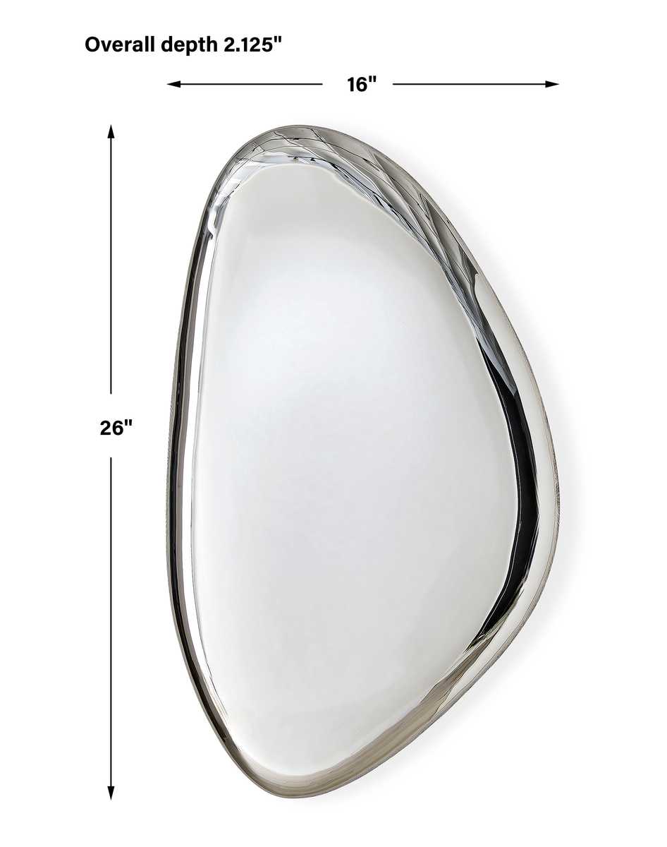 Jelly Bean Wall Sculpture - 26x16 Silver - Uttermost