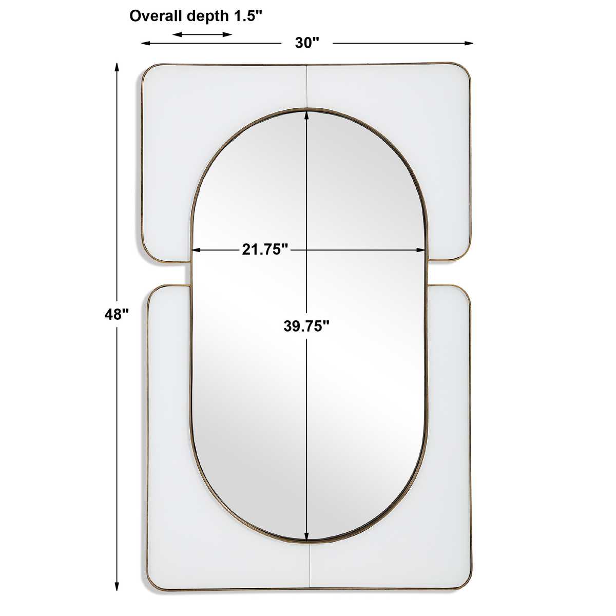 Embrace Mirror - White - Uttermost