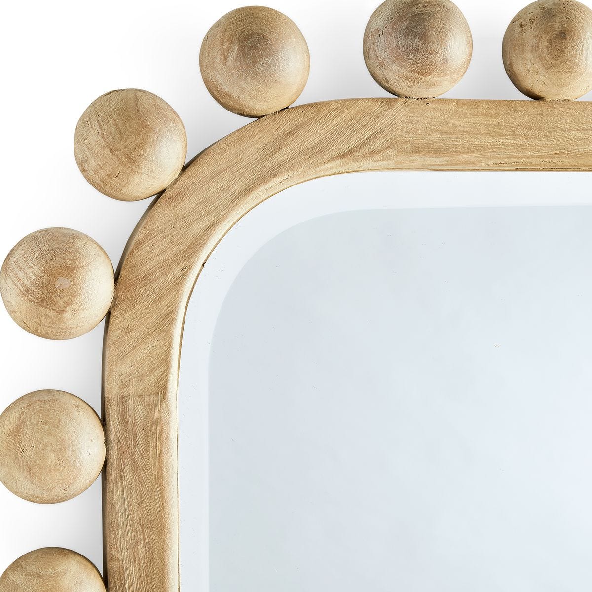 【IDEE】SLEIGH MIRROR Natural Brianza Mirror - 40x50 Natural - Revelation