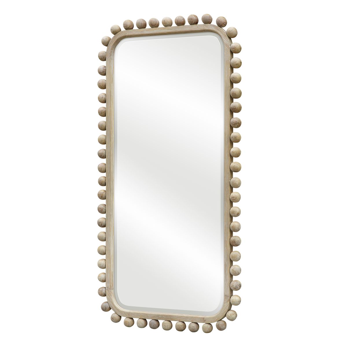 【IDEE】SLEIGH MIRROR Natural Lydia Classic Sleigh Beveled Cheval Mirror from DutchCrafters Amish