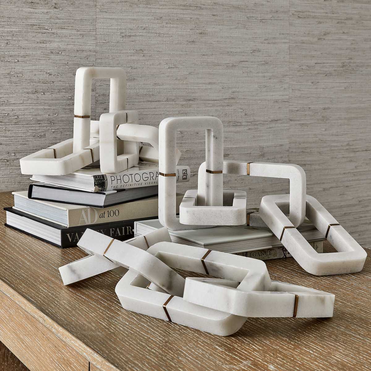 Connection Sculpture - White Marble - Uttermost
