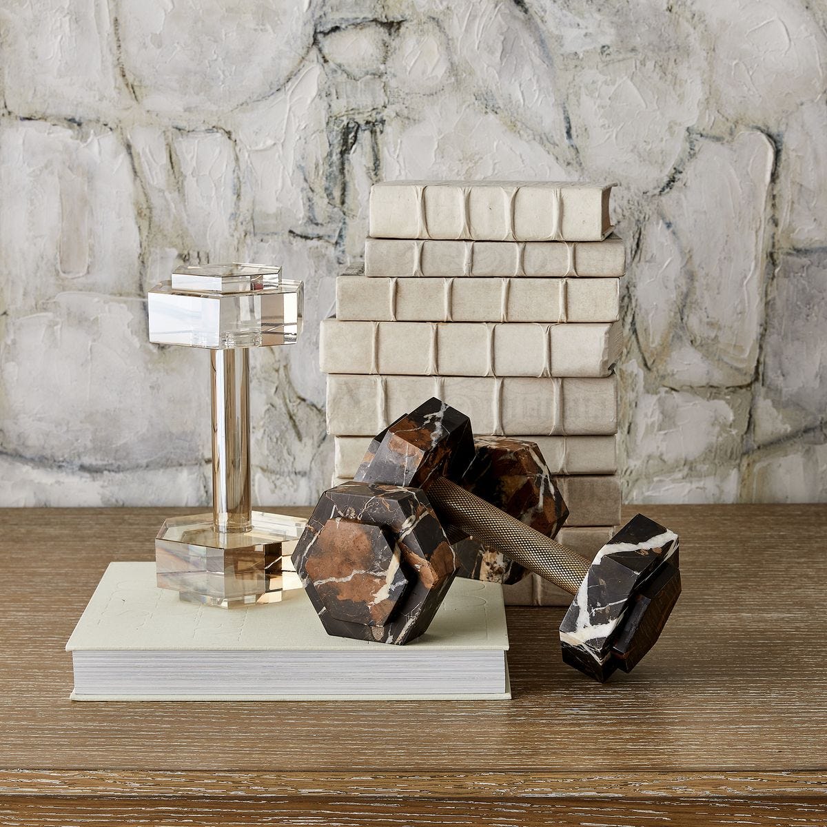 Dumbbell Sculpture - Marble - Revelation