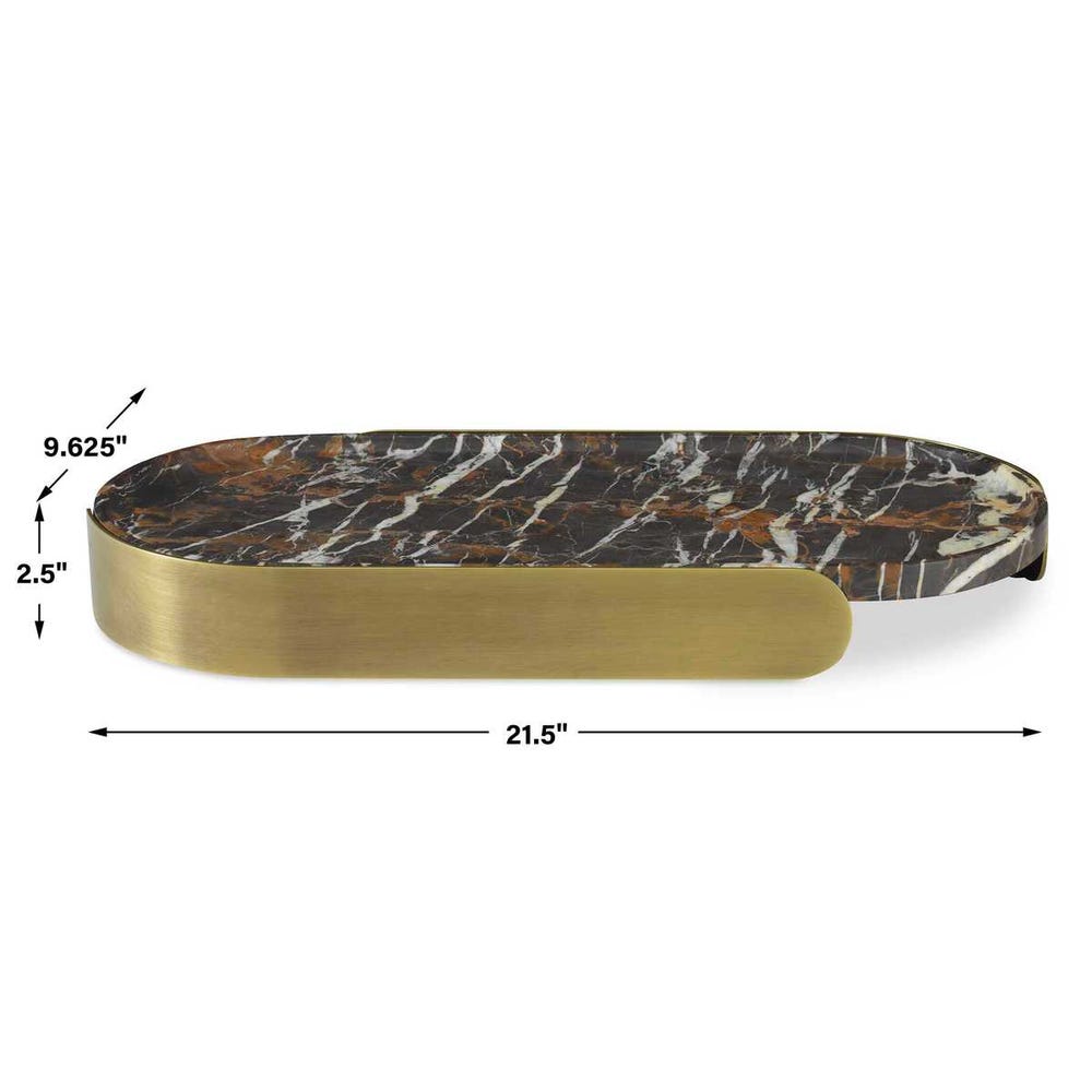Lozenge Tray - Michelangelo Marble view 16
