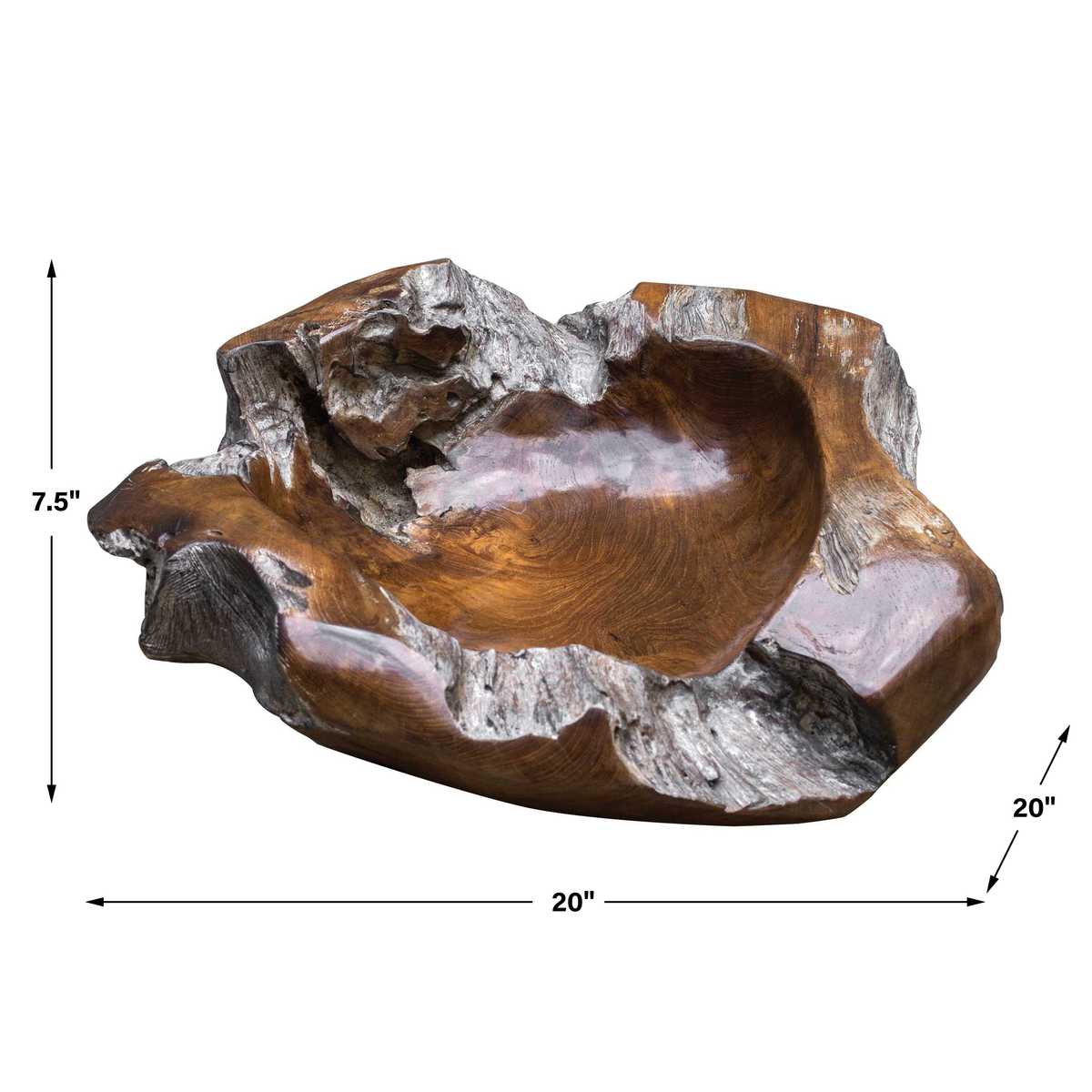 Giulio Teak Bowl view 5