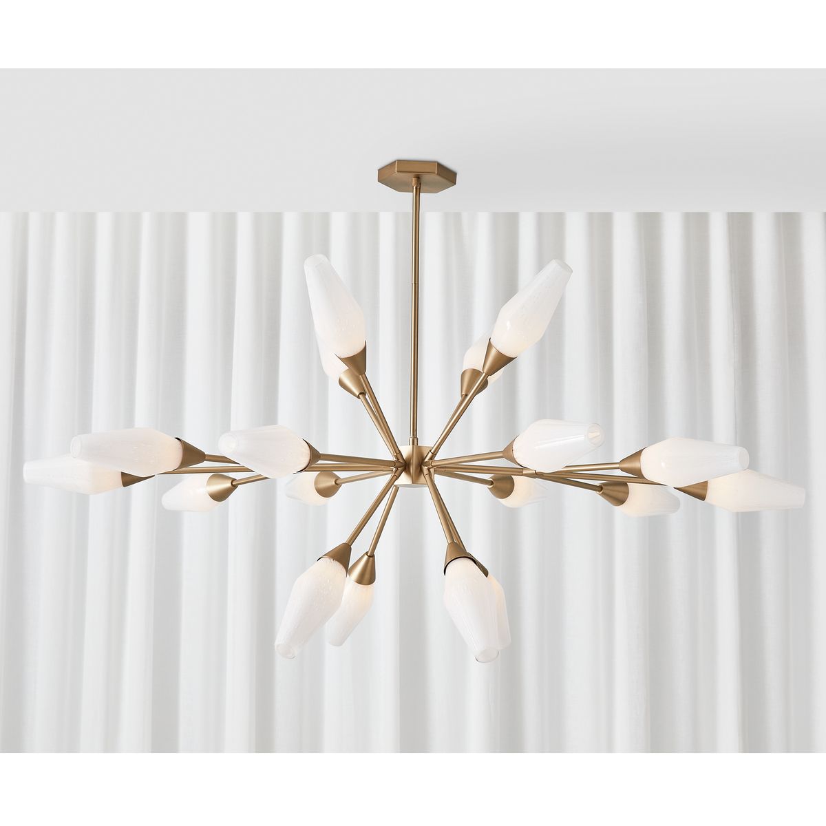 Agapanthus, 18 Lt Pendant - Brass - Uttermost
