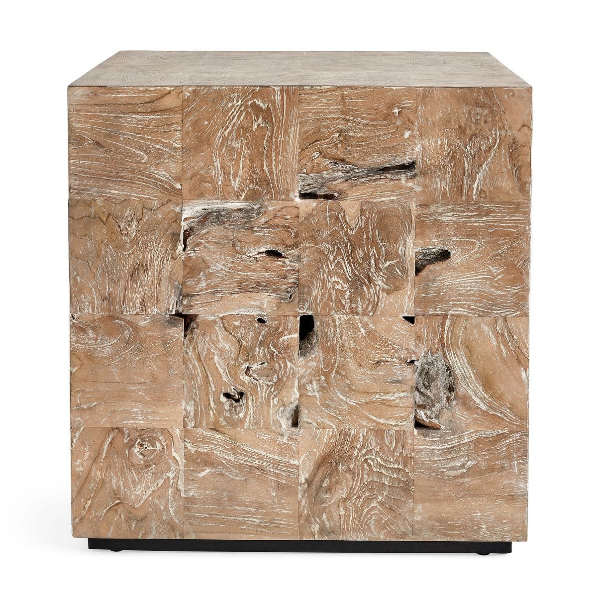 Teak Tac Toe End Table - Light - Revelation