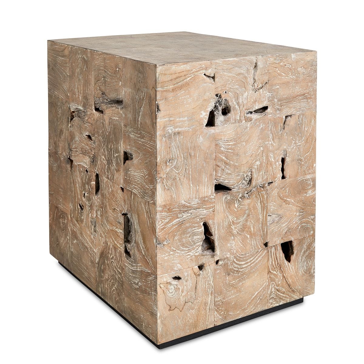 Teak Tac Toe End Table - Light - Revelation