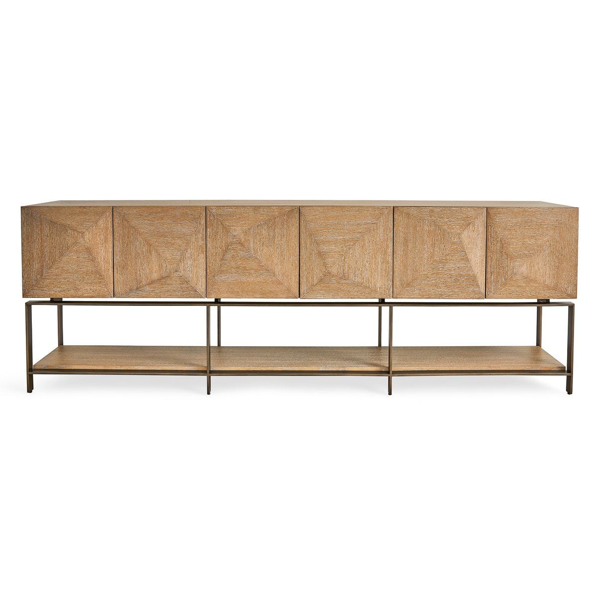 Trapezoid 6 Door Cabinet - Uttermost