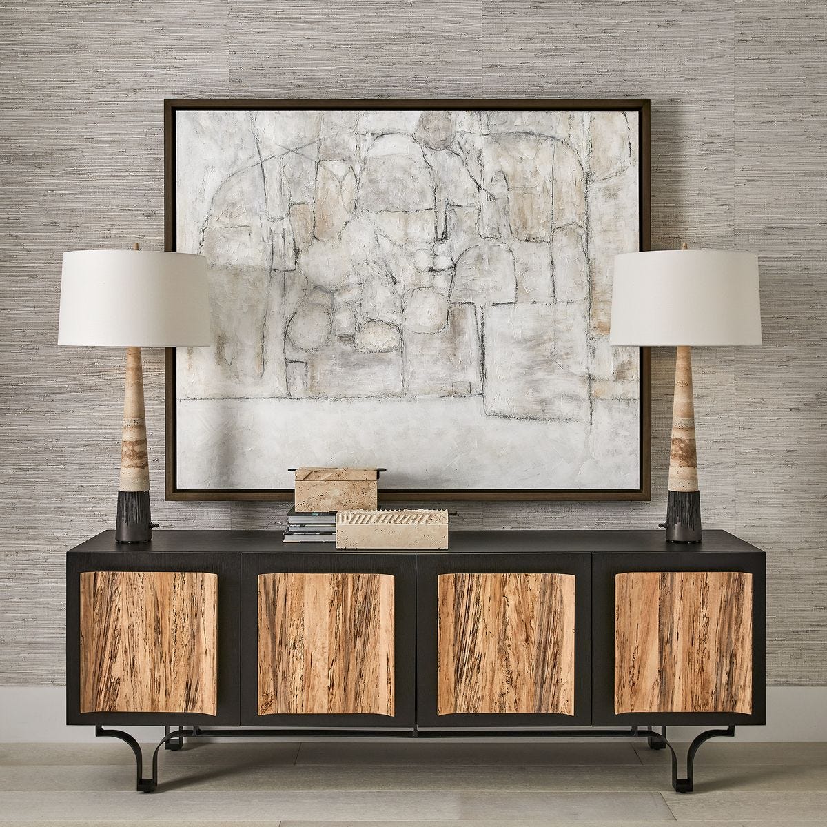 Curves Ahead 4 Door Cabinet - Uttermost