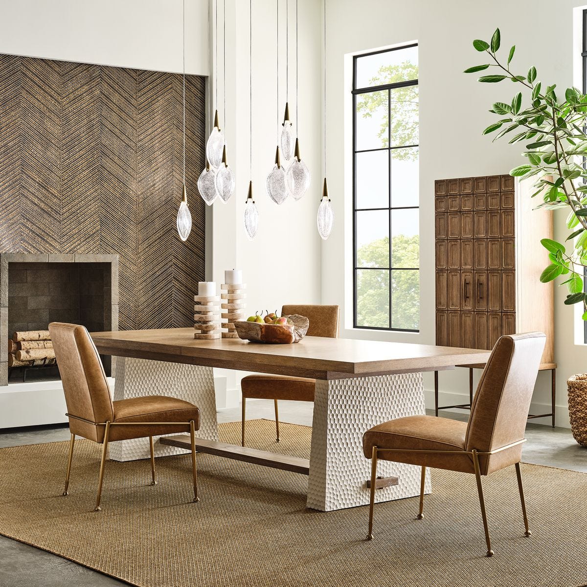 Hewn Extension Dining Table, 2 CARTONS - Uttermost