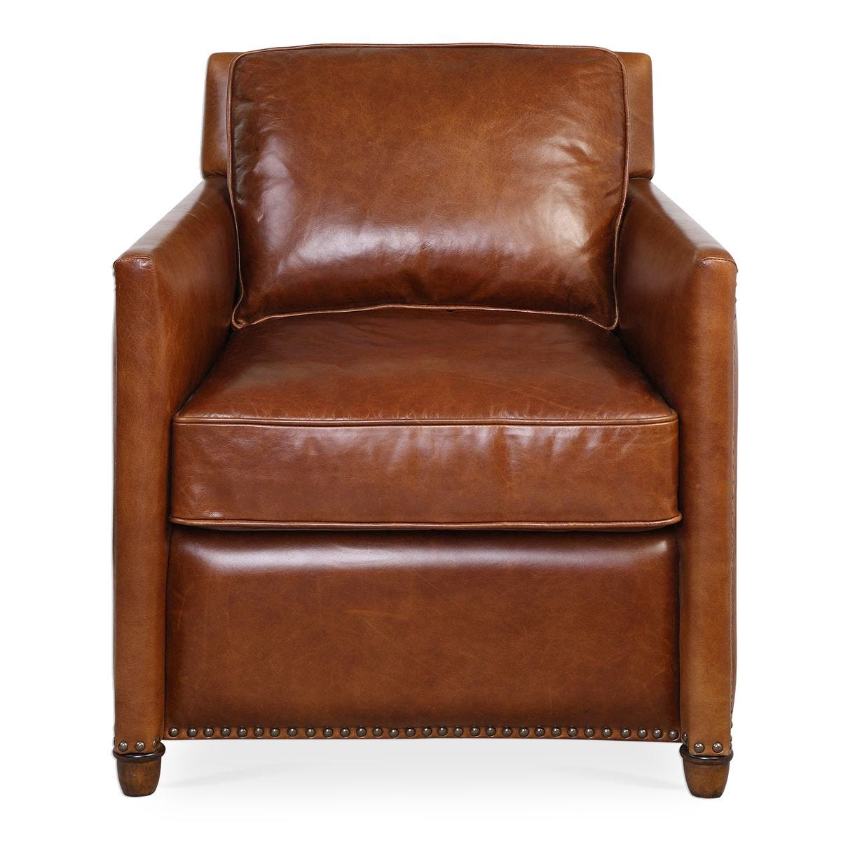 Roosevelt Club Chair - Cognac - Uttermost