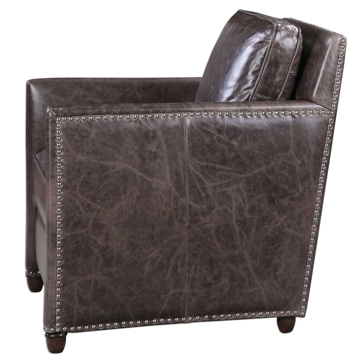 Roosevelt Club Chair - Smoke - Uttermost