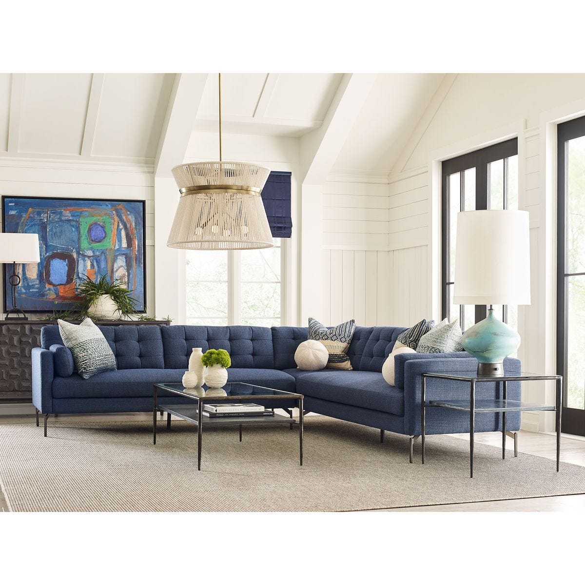 Ventura Sofa, Blue - Revelation