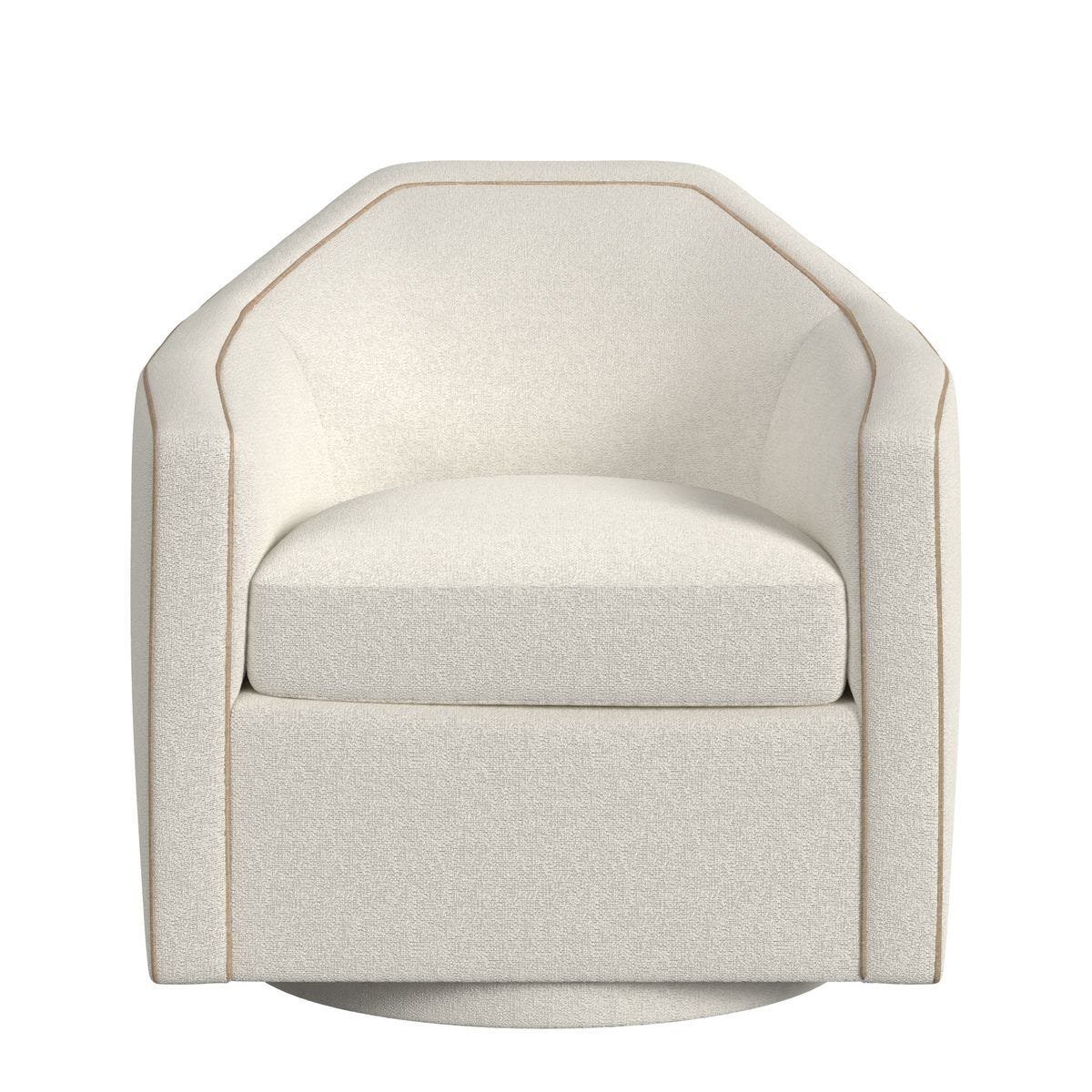 Repartee Swivel Chair - Field Snow/Lush Tawny - Uttermost