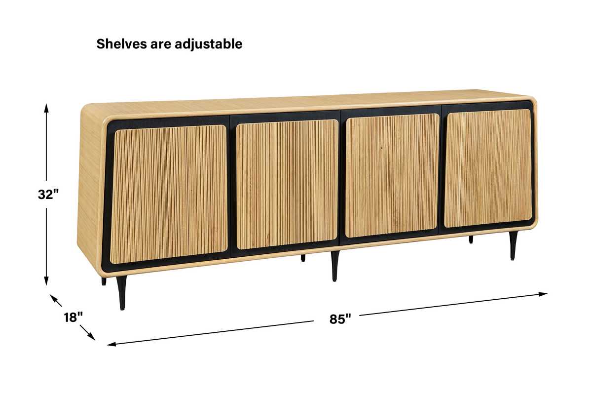 Striation 4 Door Cabinet - Revelation