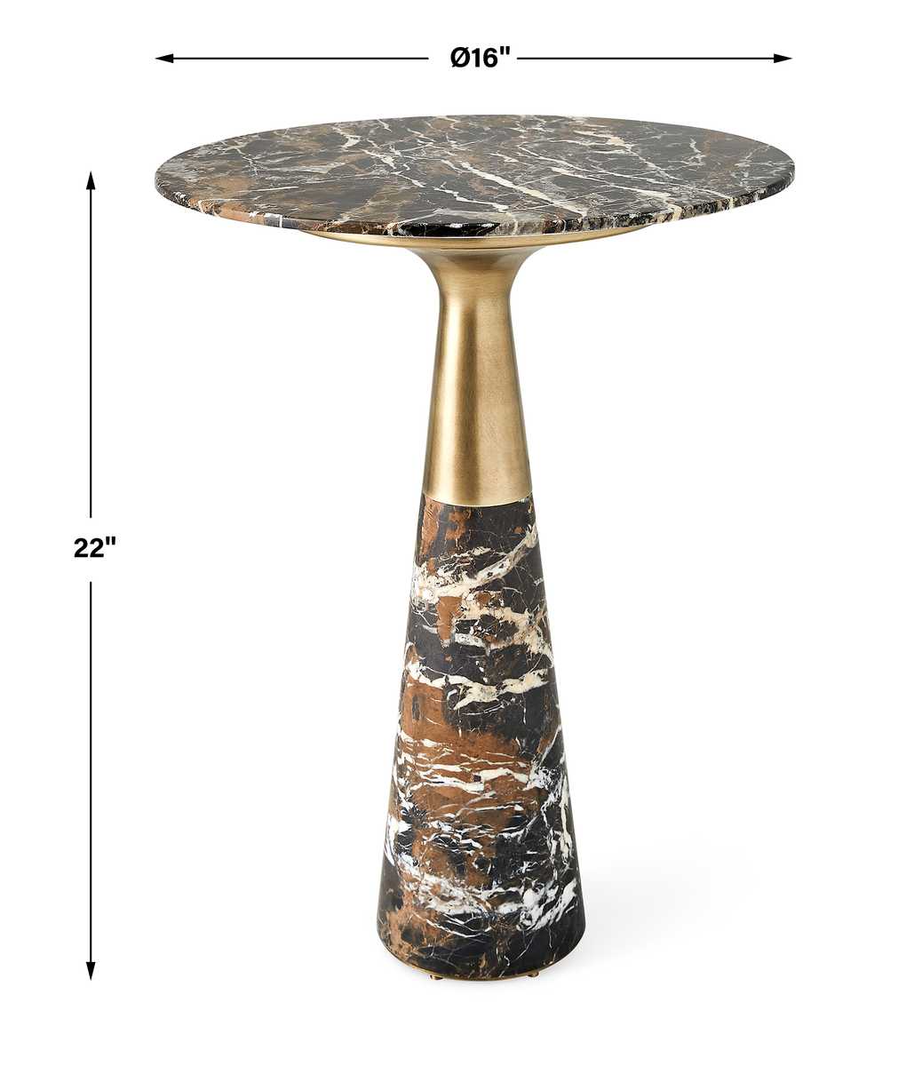 Pier Accent Table - Michelangelo Marble view 8