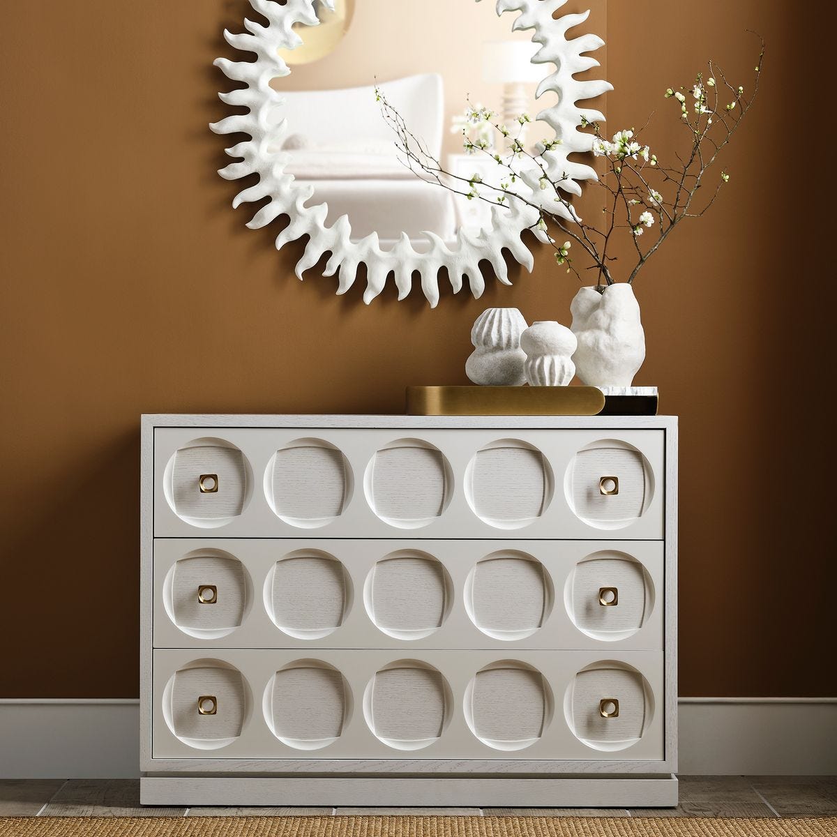 Roundabout 3 Drawer Chest - White - Revelation