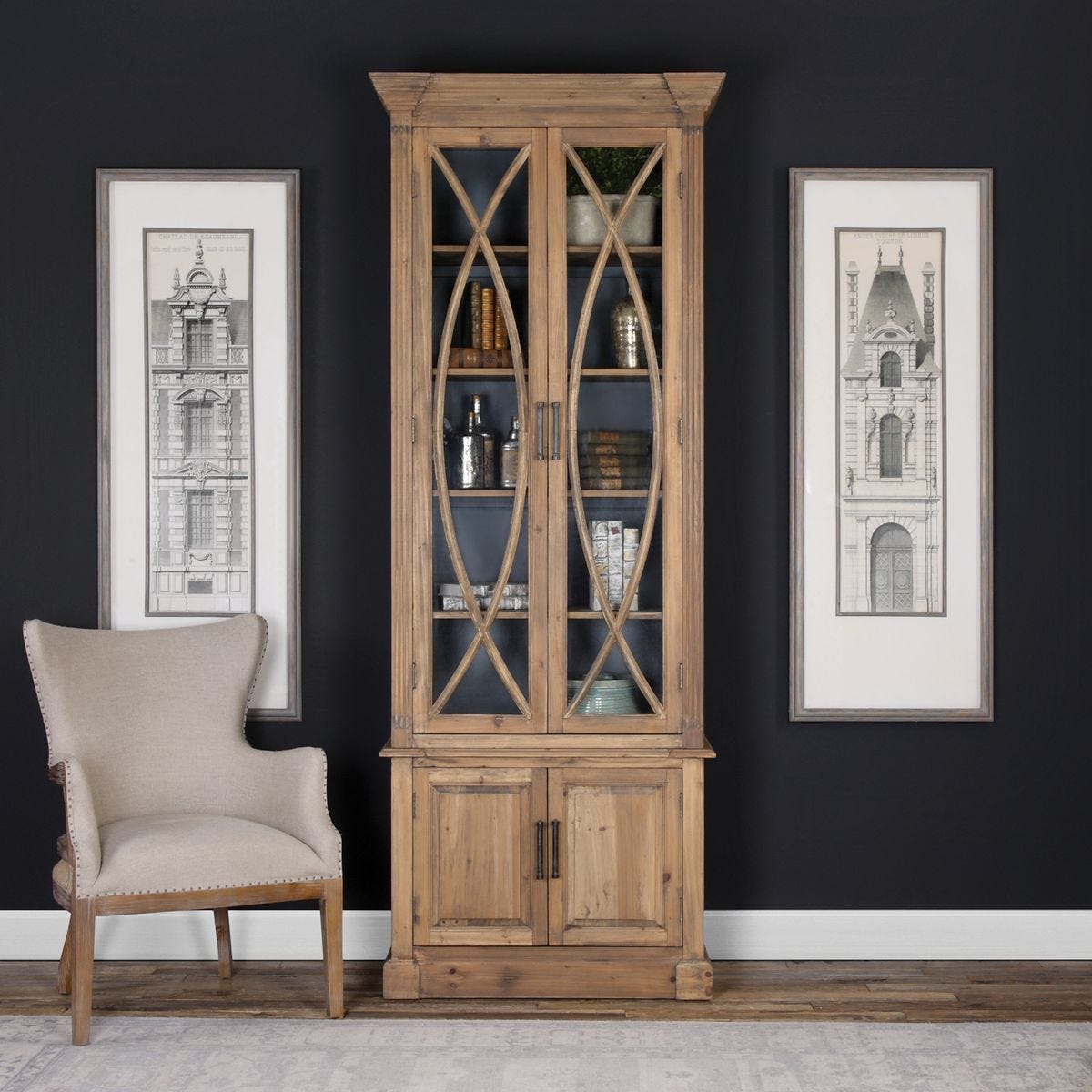 Julen Display Cabinet, 2 Cartons - Uttermost