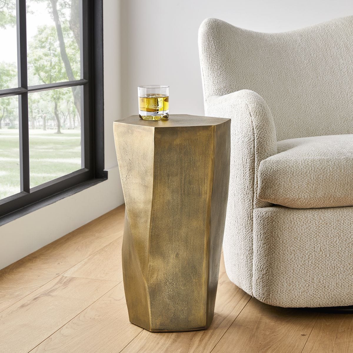 Cathenna Accent Table - Brass - Uttermost