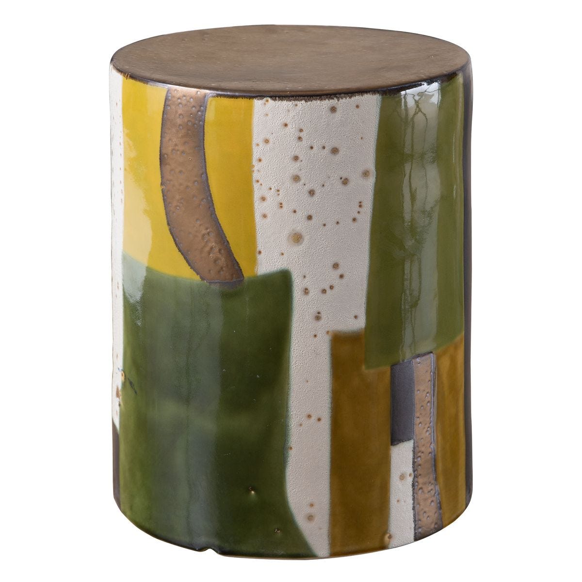 Graph Garden Stool - Green view 2