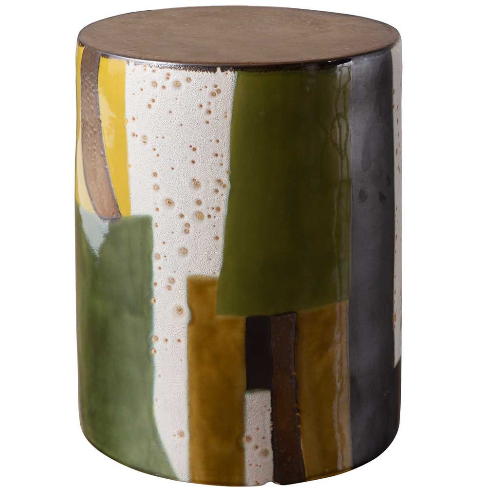 Graph Garden Stool - Green view 16