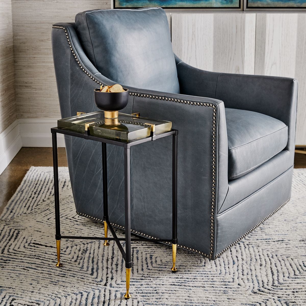 Ice Block Accent Table - Rectangular - Uttermost