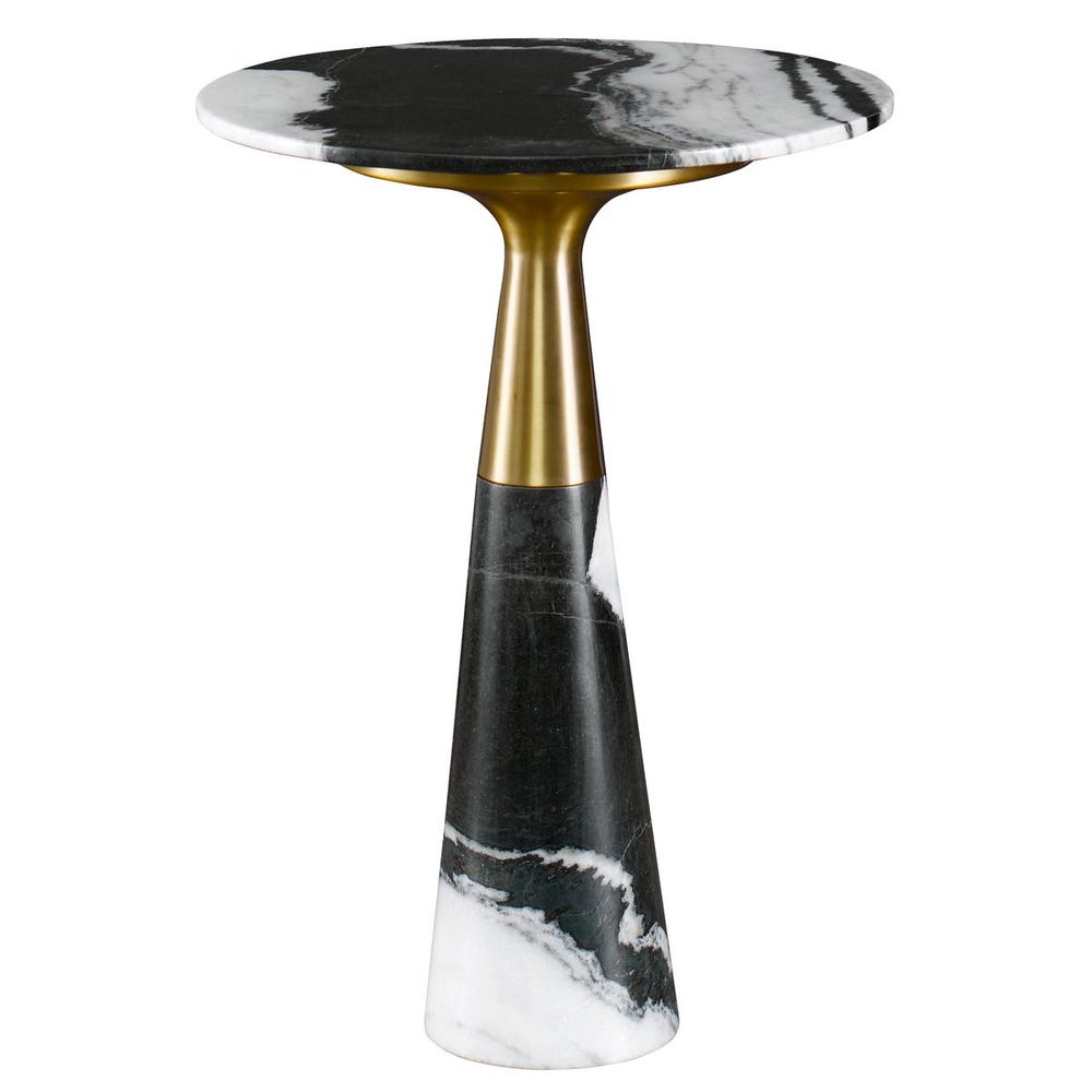 Pier Accent Table - Panda Marble view 11