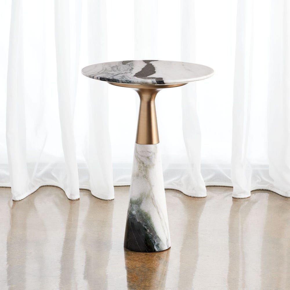 Pier Accent Table - Panda Marble view 17