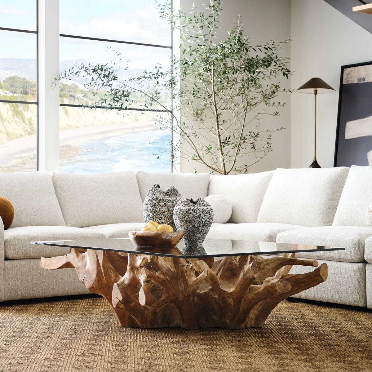 Center Root Coffee Table - Rectangle, 2 Cartons - Uttermost