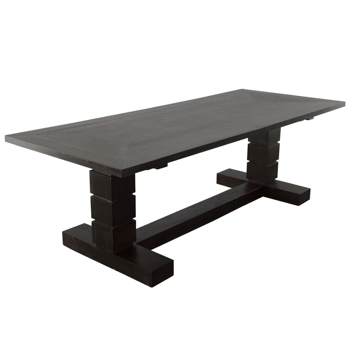 Black Magic Extension Dining Table, 2 CARTONS - Uttermost