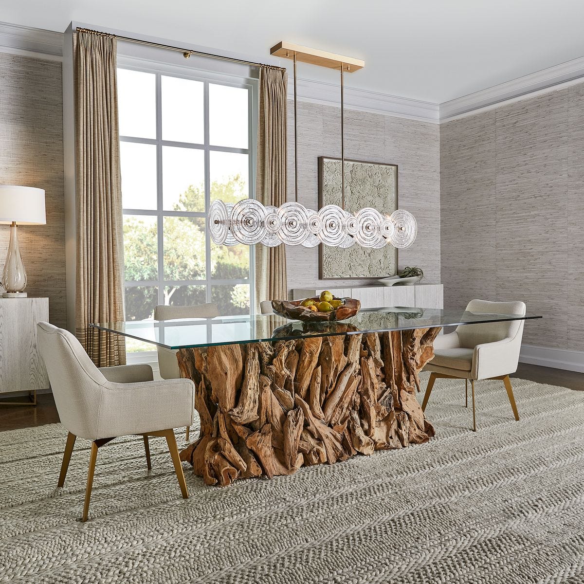 Teak Root Dining Table - Rectangle Natural, 2 Cartons - Uttermost