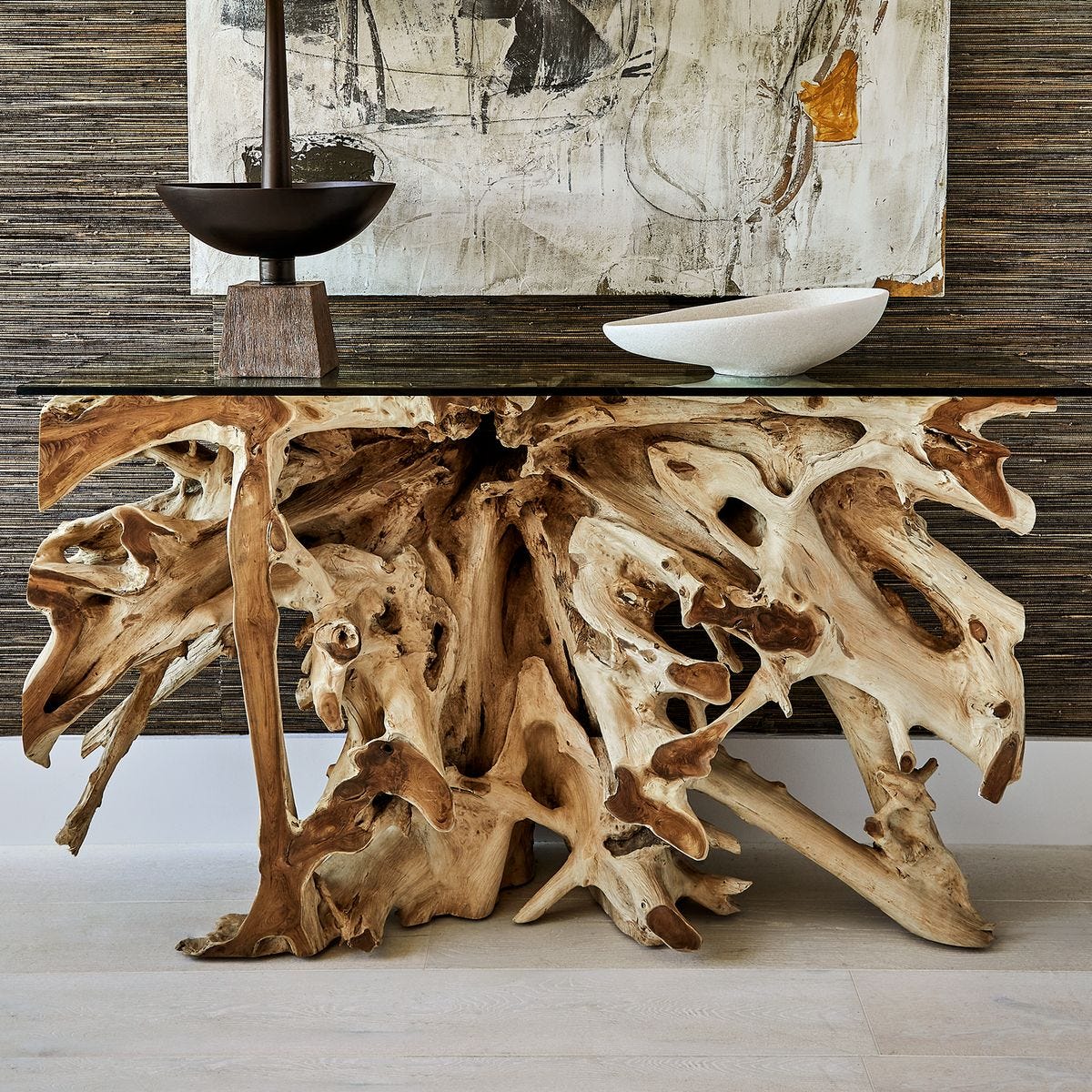 Center Root Console Table - 58x17, 2 Cartons - Uttermost