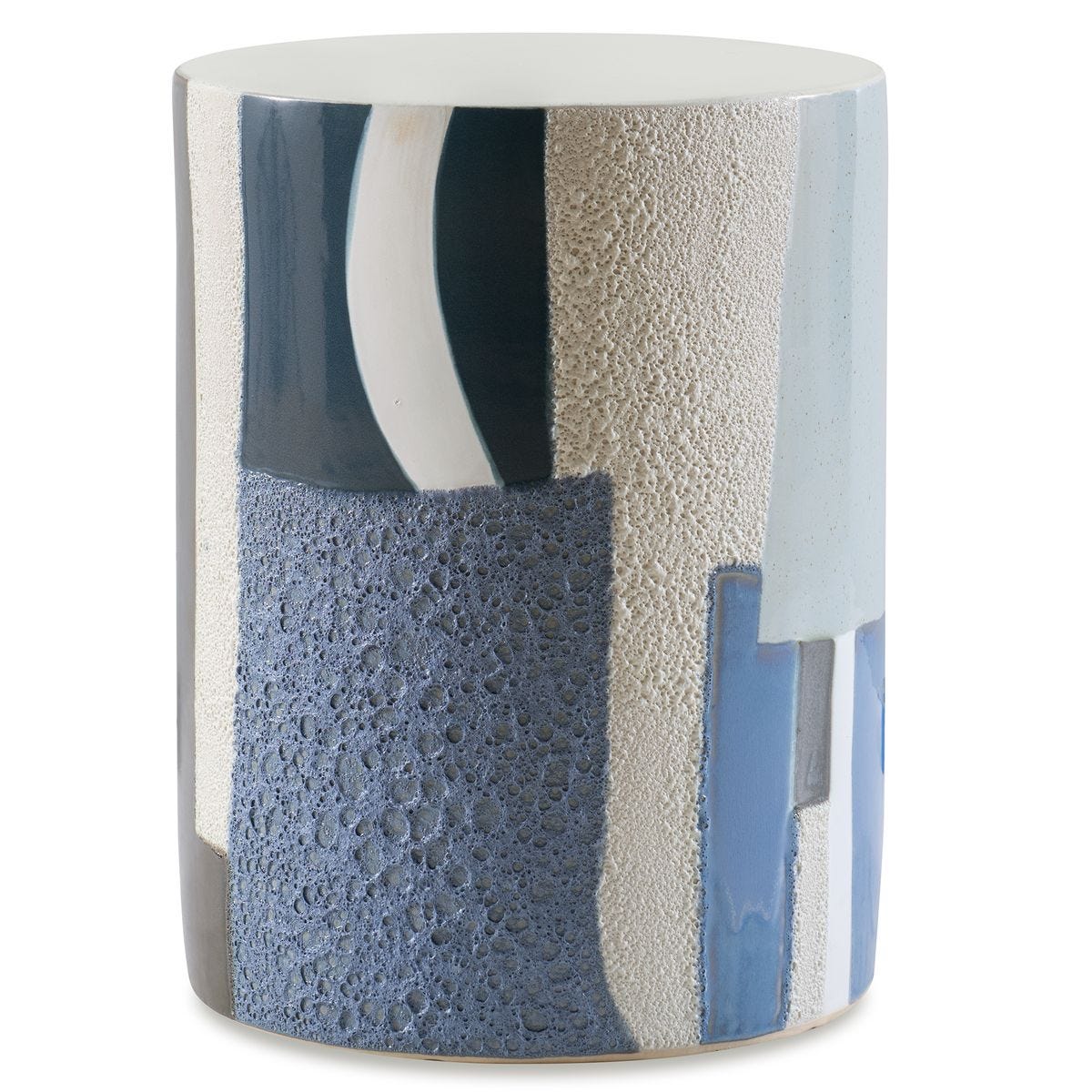 Graph Garden Stool - Blue view 2