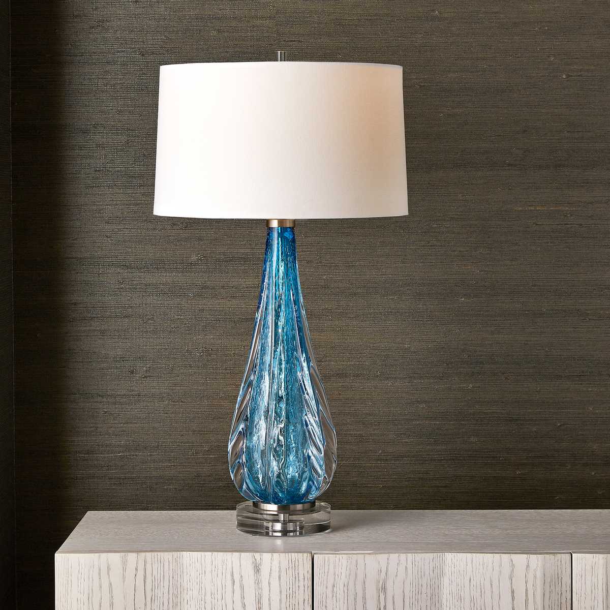 Venezia Table Lamp - Blue - Uttermost