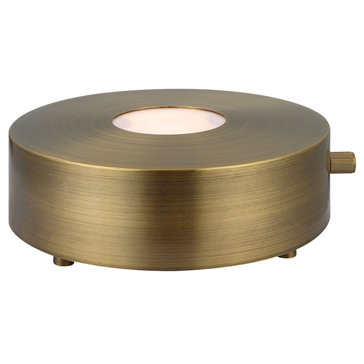 Lighted Plateau Lamp - Round Brass - Uttermost