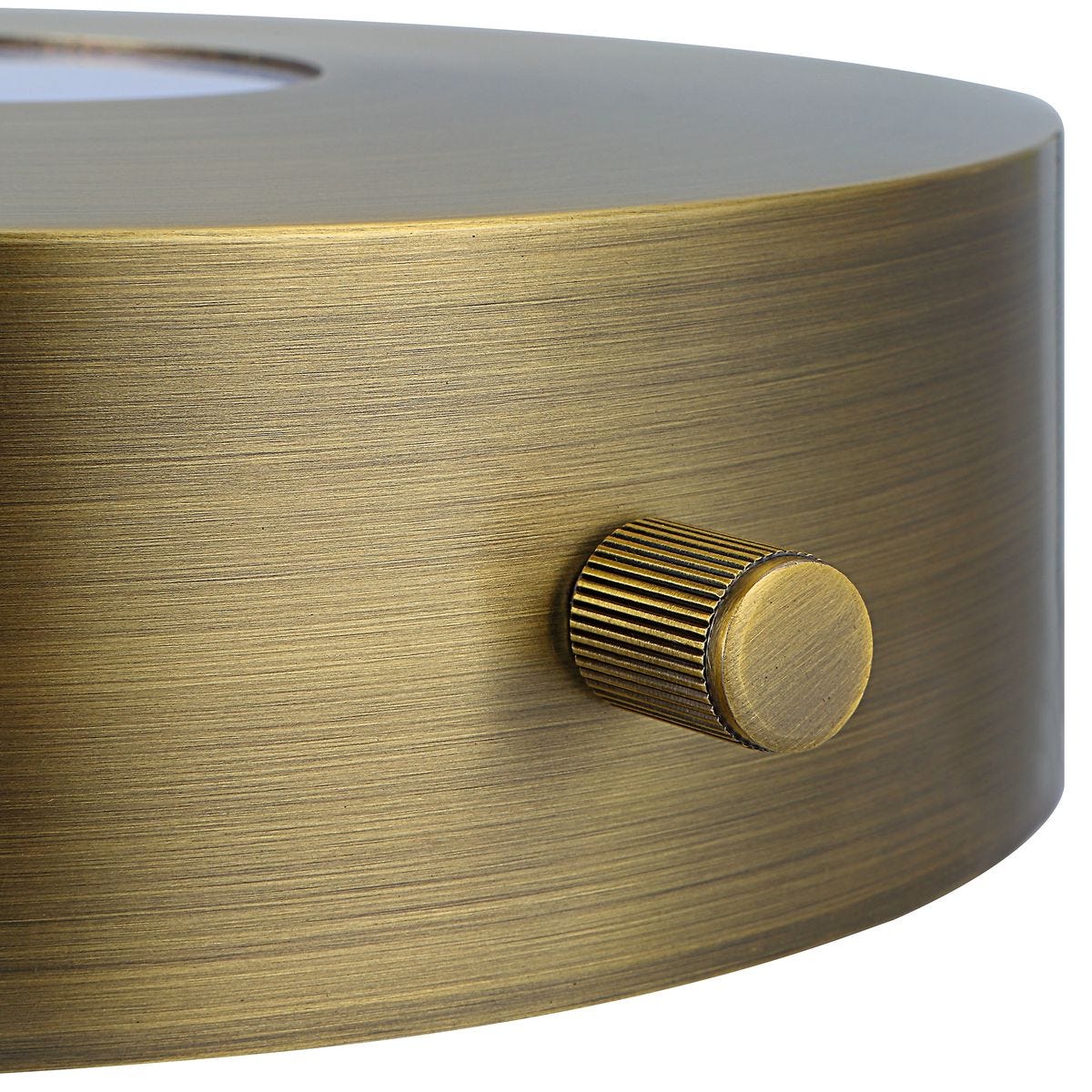 Lighted Plateau Lamp - Round Brass - Uttermost